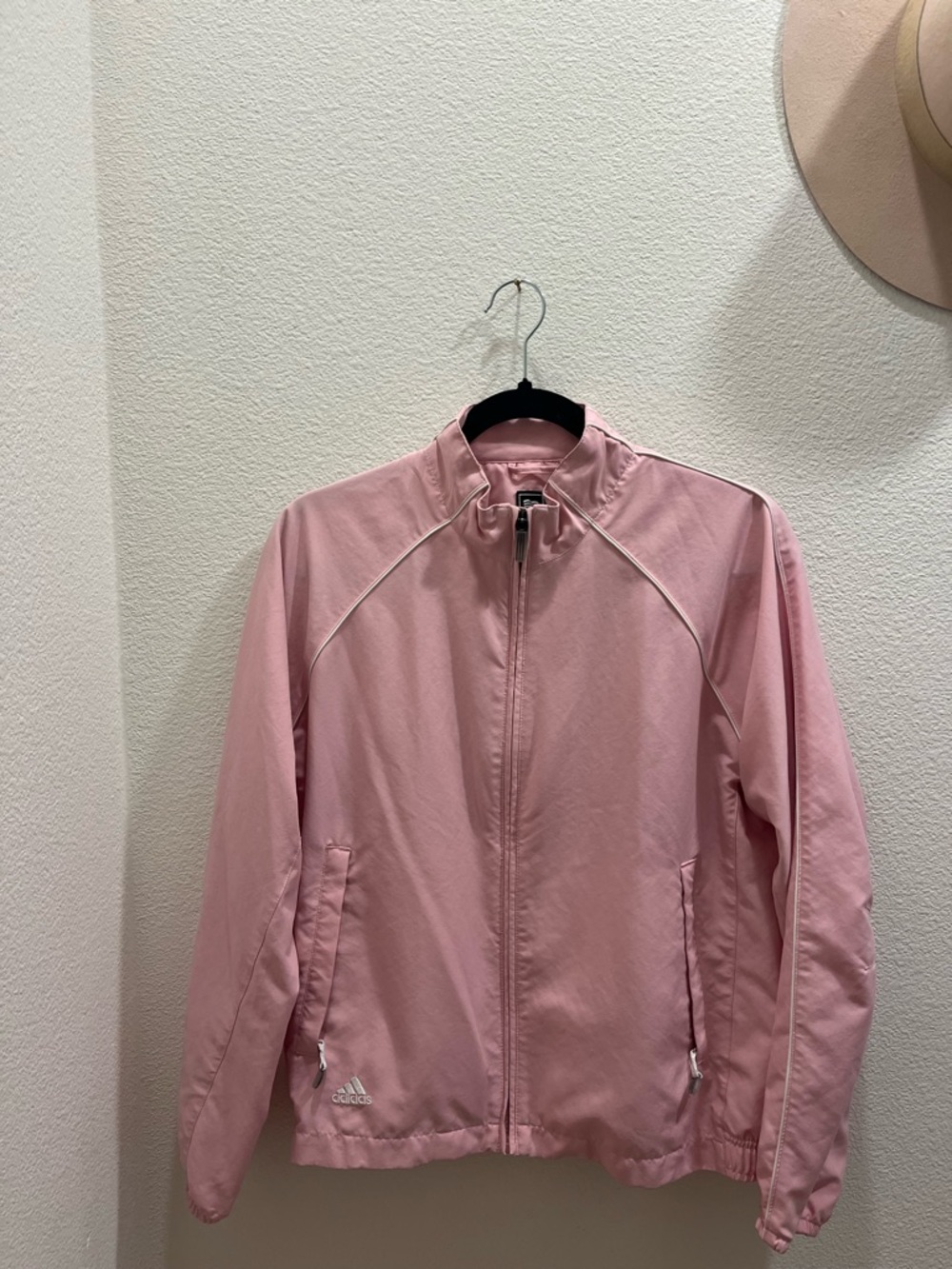 adidas Pink Full-Zip Lightweight Bomber Jacket